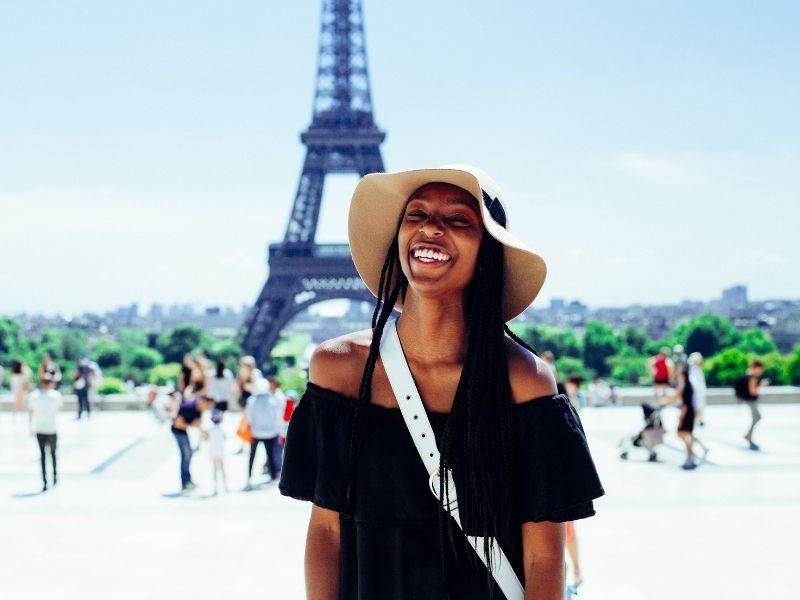 black woman in Paris