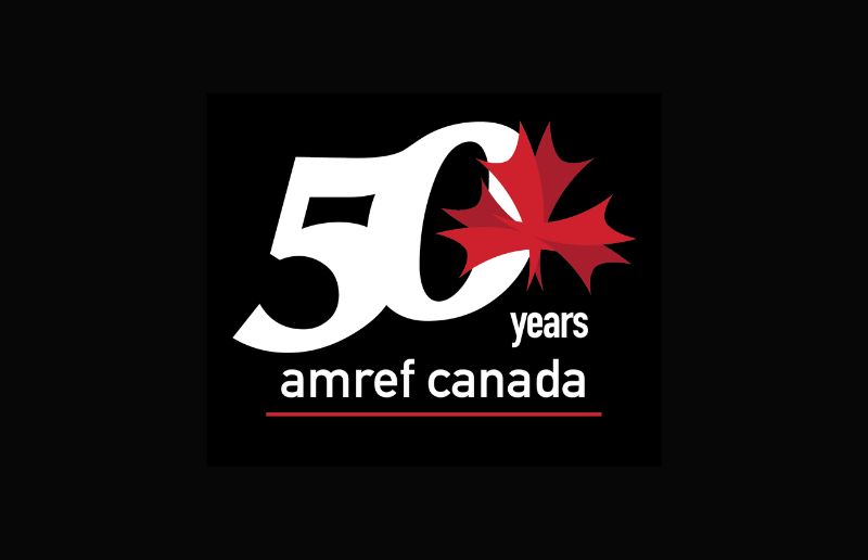 Amref Health Africa in Canada 50th Anniversary Logo